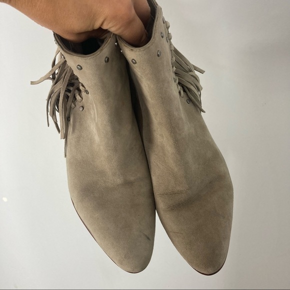 Sam Edelman Rudie Studded Fringe Bootie Women's 7.5 Western Suede - Picture 3 of 9